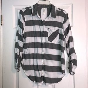 White and gray flannel